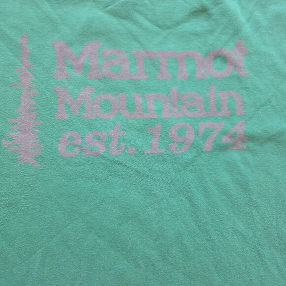 Marmot Other - Marmot‎ 100% Organic Cotton Graphic T-Shirt Men's Lg Green Mountain 1974 Logo